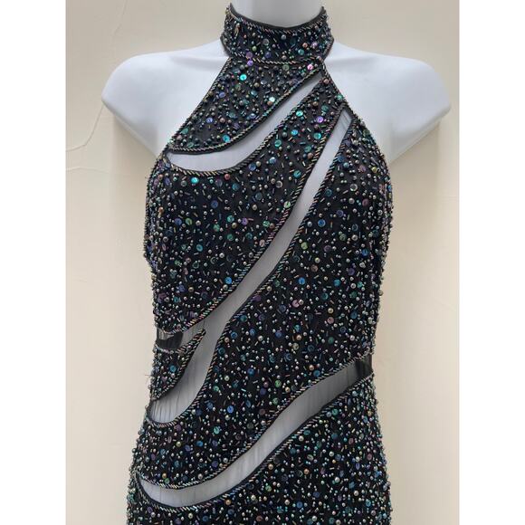 Super Sexy Peekaboo Sequin Gown - Picture 2 of 6